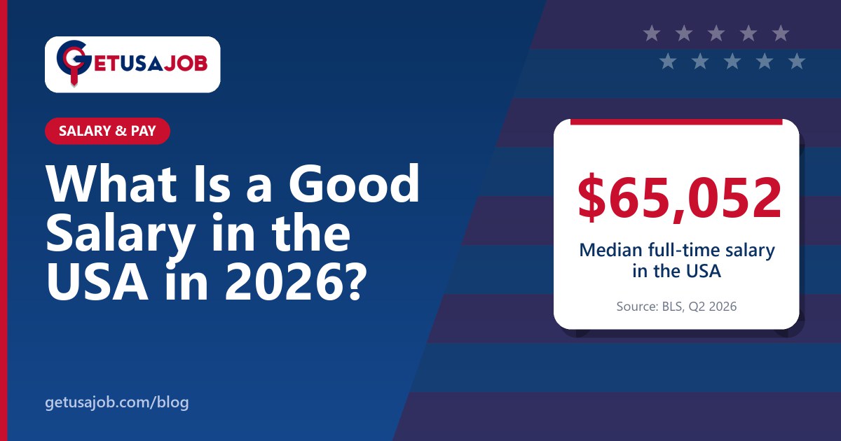 Calculator and paycheck used to compare a good salary in the USA